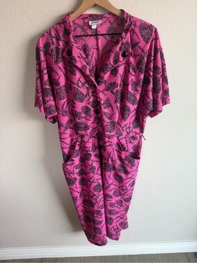 Zoey T Vintage Abstract Midi Dress 18 Plus Secretary 90s Y2K Geeky Preppy USA